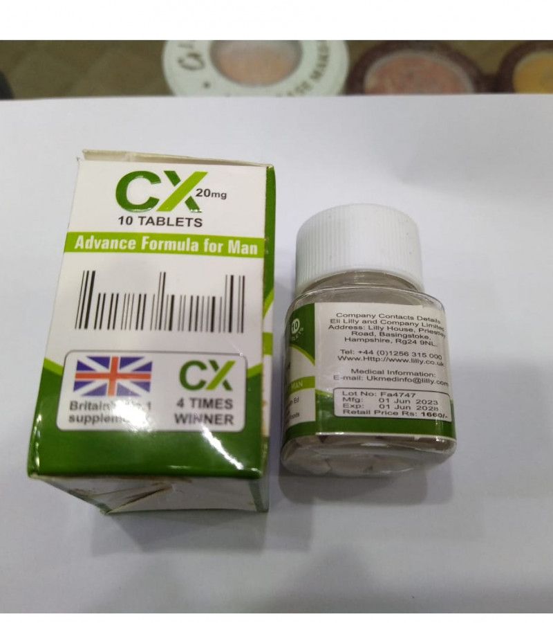 CX 20mg Sex Timing Advance Formula For Mens 10 Tablets Jar