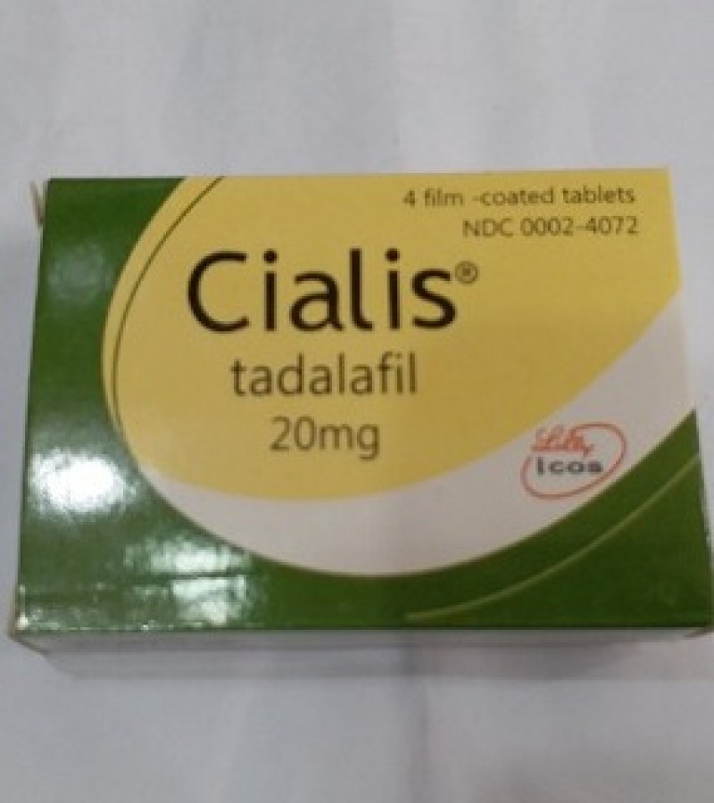 Lilly Cialis 20mg 4 Tablets Pack Made in UK