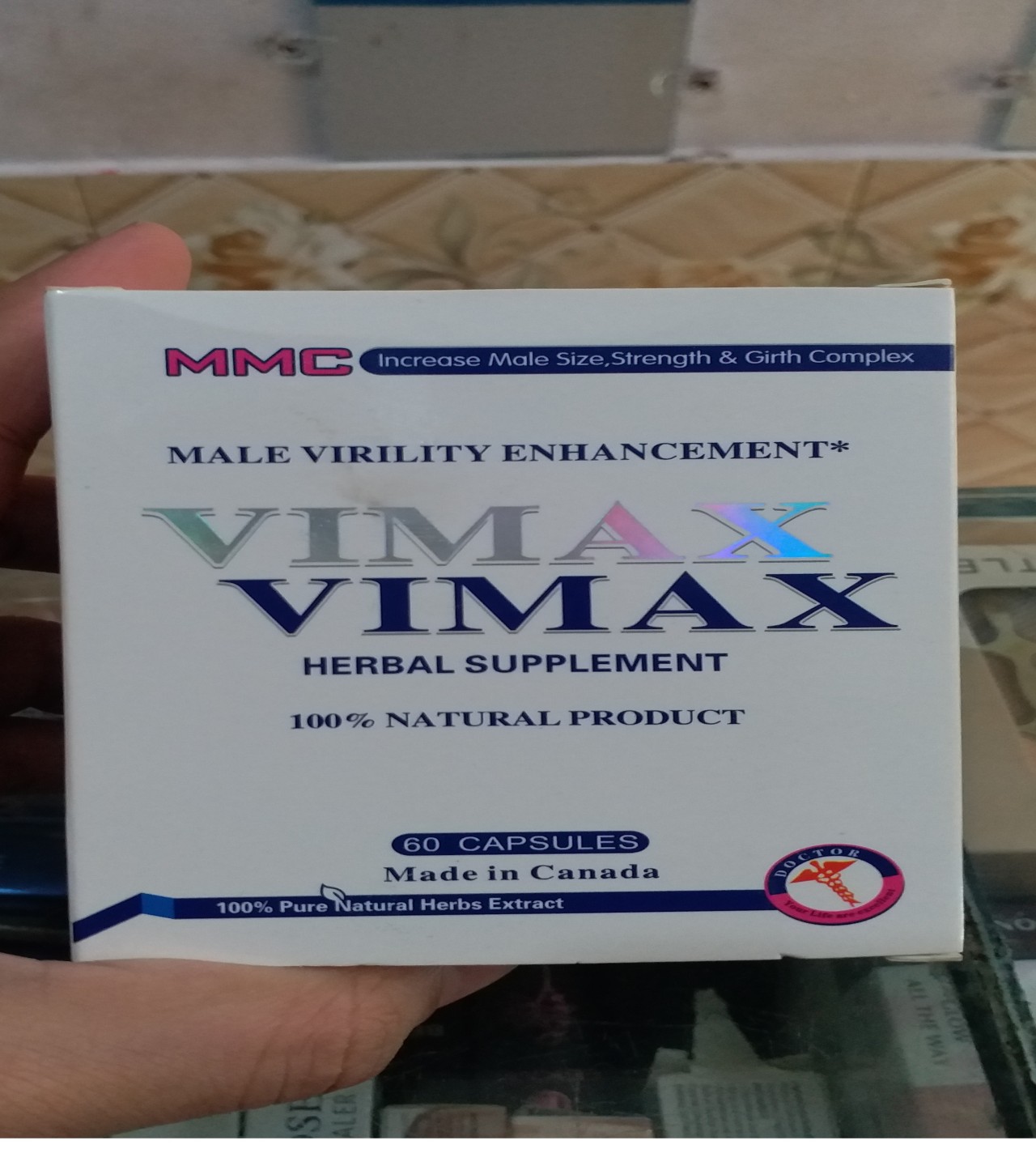 Original Canadian Vimax Dietary Supplement For Mens 60 Capsules