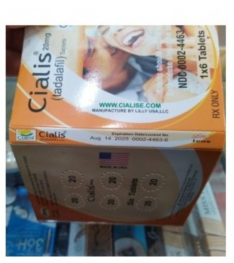 Original Cialis 20mg 6 Tablets Card Made in USA A+ Premium Quality Tablets