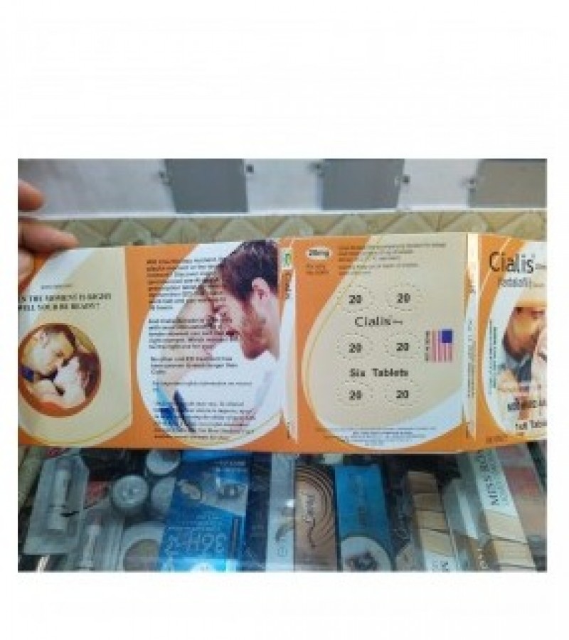 Original Cialis 20mg 6 Tablets Card Made in USA A+ Premium Quality Tablets
