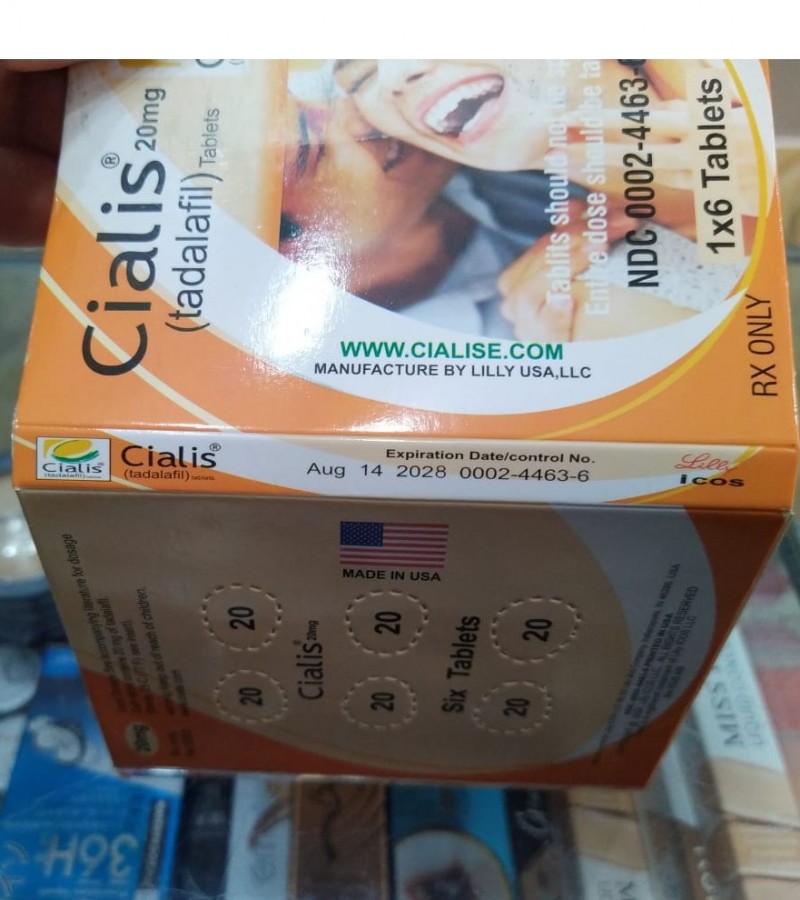 Original Cialis 20mg 6 Tablets Card Made in USA