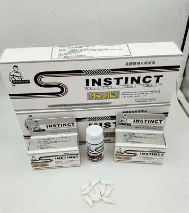 Original Instinct Sex Timing Delay 10 Tablets White Made In Taiwan