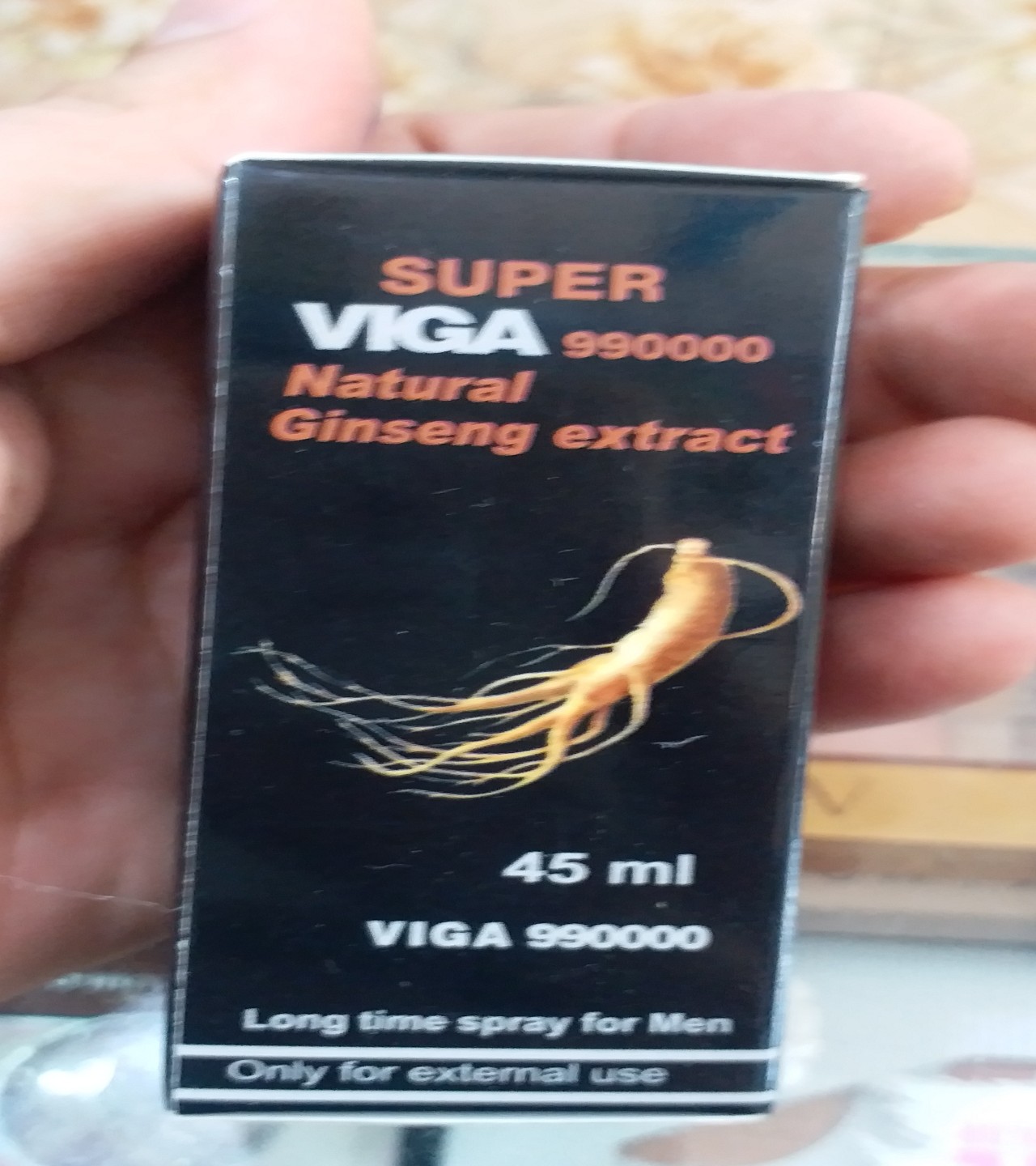 Original Super Viga 99000 Natural Ginseng Extracts Delay Spray For Mens 45ml Made In Germany