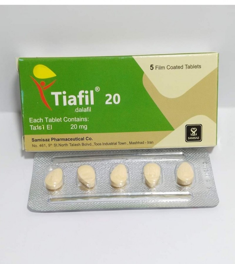 Original Tiafil 20mg (Cialis Tadalafil 20mg) 5 Tablets Made In Iran