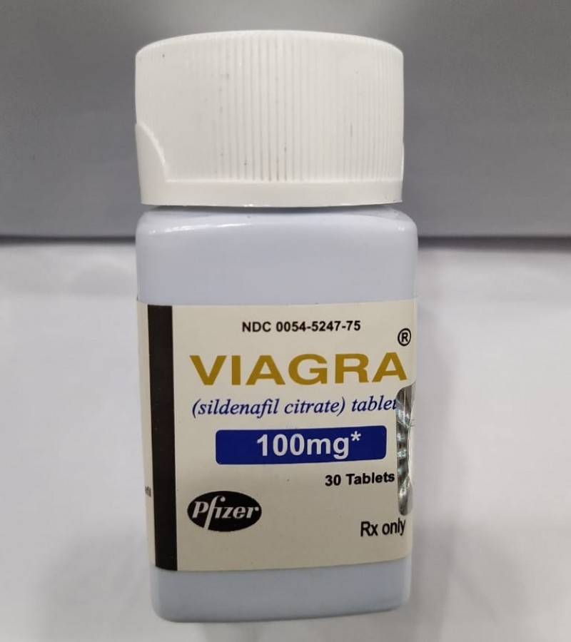 Pfizer Viagra 100mg 30 Tablets Jar Made in USA