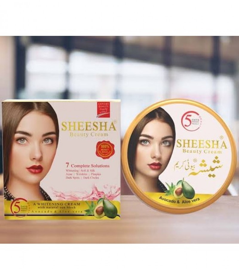 Sheesha Beauty Whitening Cream With Avocado & Aloevera Extracts  5 Days Results