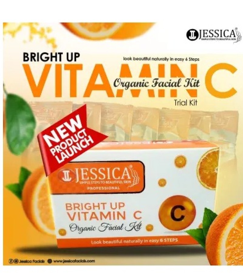 Original Jesscia Vitamin C Facial Kit 6 Step Trail Kit With Blech