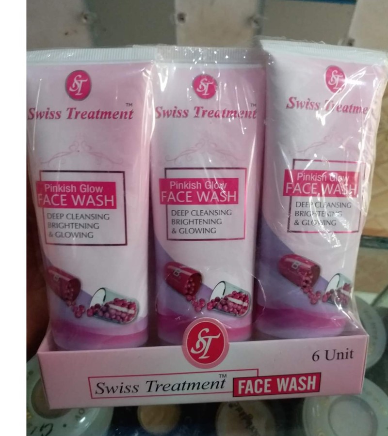 Swiss Treatment Pinkish Glow Whitening Facewash 100ml