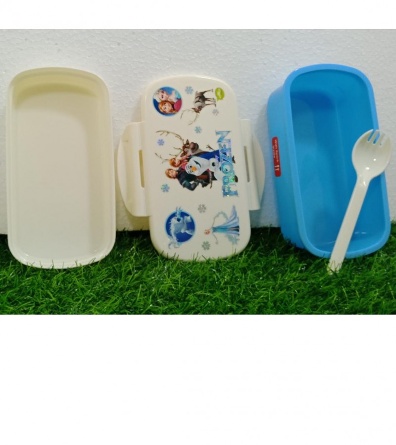Appollo Plastic Bento Lunch Box Set, 3-Pieces Box, Tray & Spork