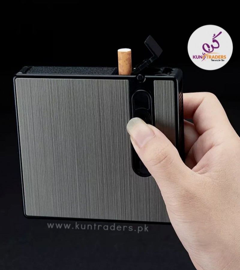 Auto-cigarette case with Disposable lighter lighter case 16pcs capacity-KN-190