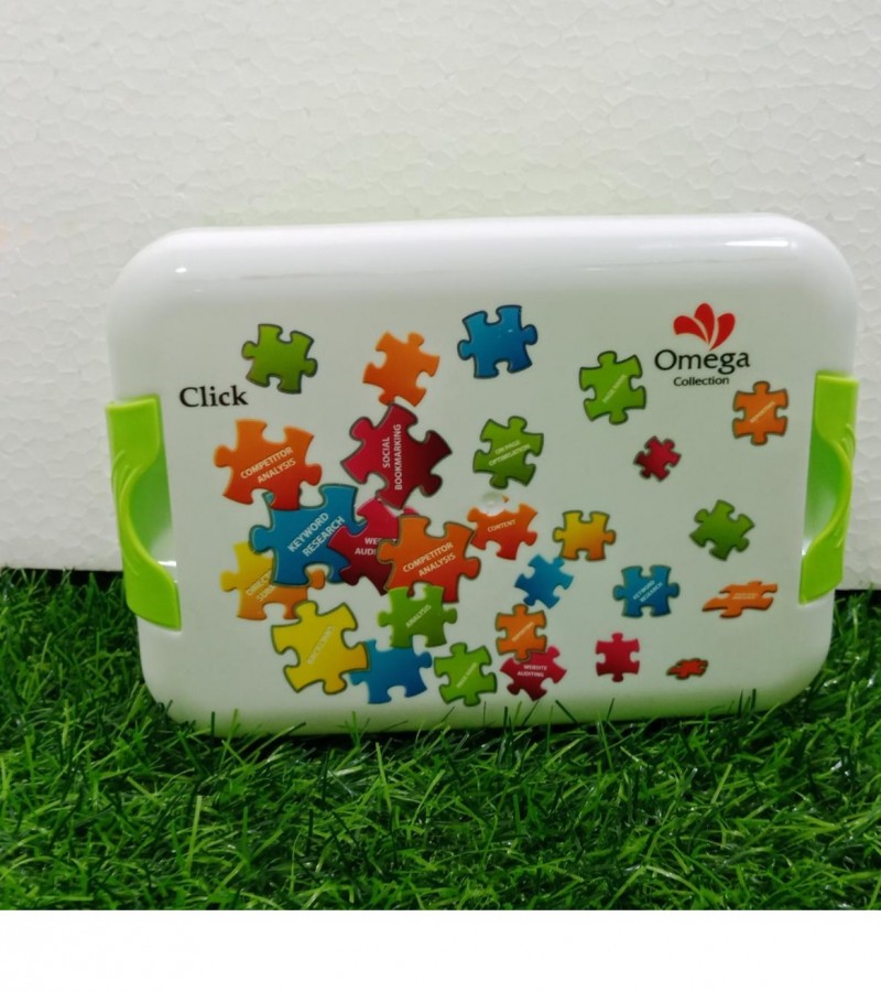 Click Puzzle Plastic Lunch Box Set of 3Pcs