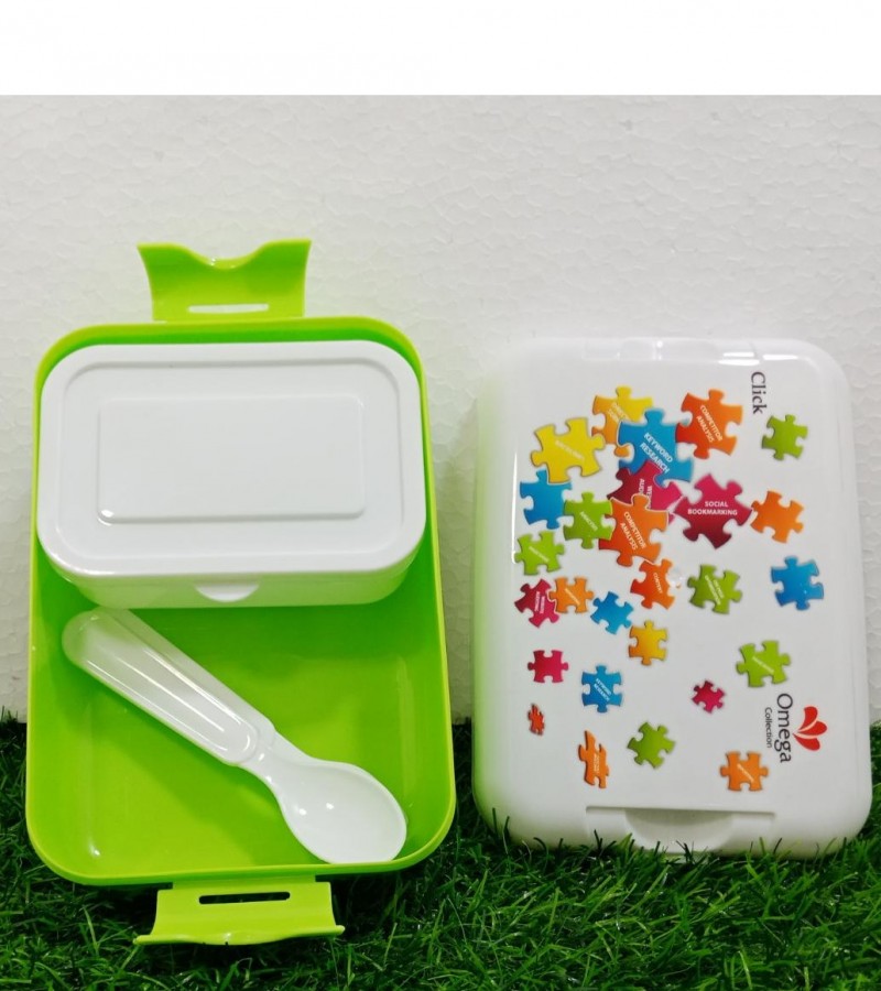 Click Puzzle Plastic Lunch Box Set of 3Pcs