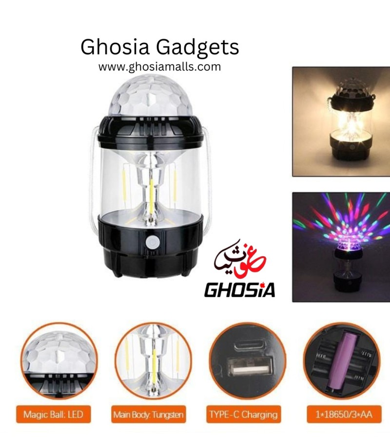 Colorful 3D Stage Lights | Hanging Light Lamp | Power Bank