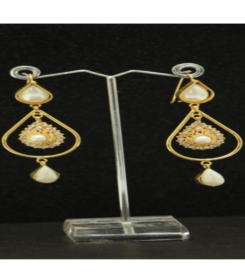 Kun traders Antique Drop Dangle Earring with imported stones