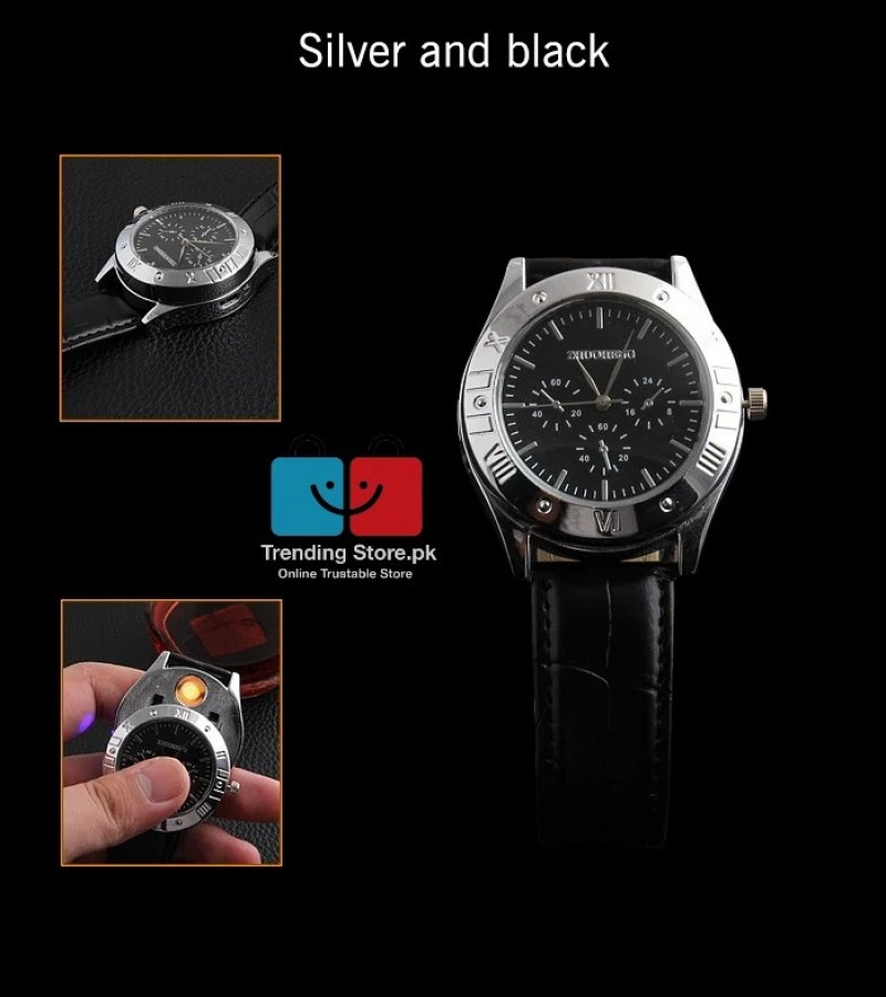 Luxury Watch Multifunctional Analog Watch with Lighter Heavy Weight Carved Dial Luxury Wrist watch