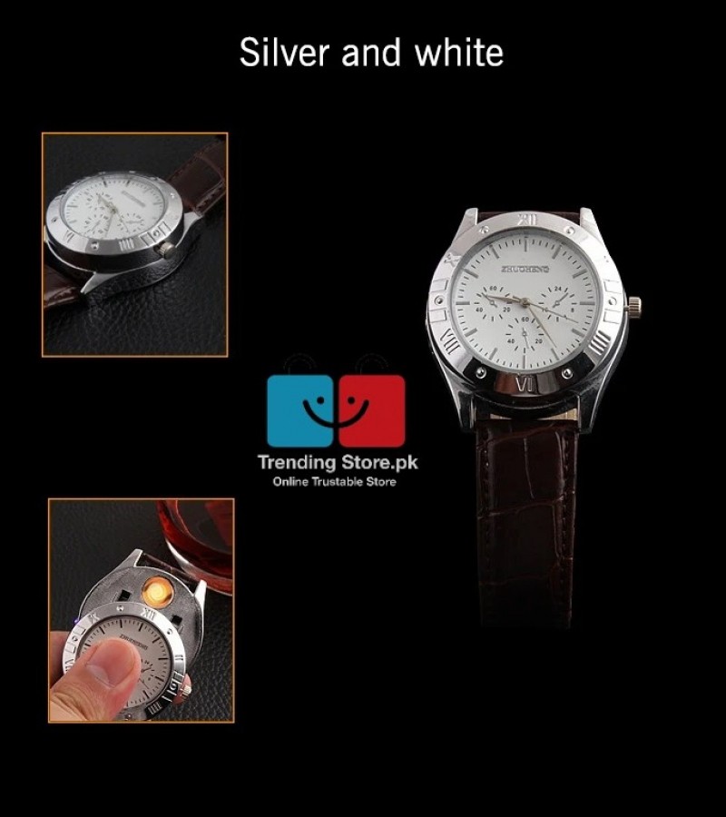 Luxury Watch Multifunctional Analog Watch with Lighter Heavy Weight Carved Dial Luxury Wrist watch