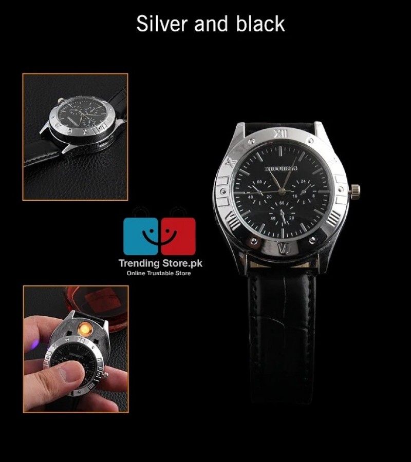 Luxury Watch Multifunctional Analog Watch with Lighter Heavy Weight Carved Dial Luxury Wrist watch