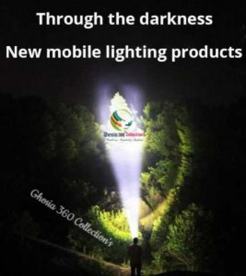 Multi-function Portable Flashlight Solar Powered 8-lamp Flashlight Waterproof Searchlight KN-481