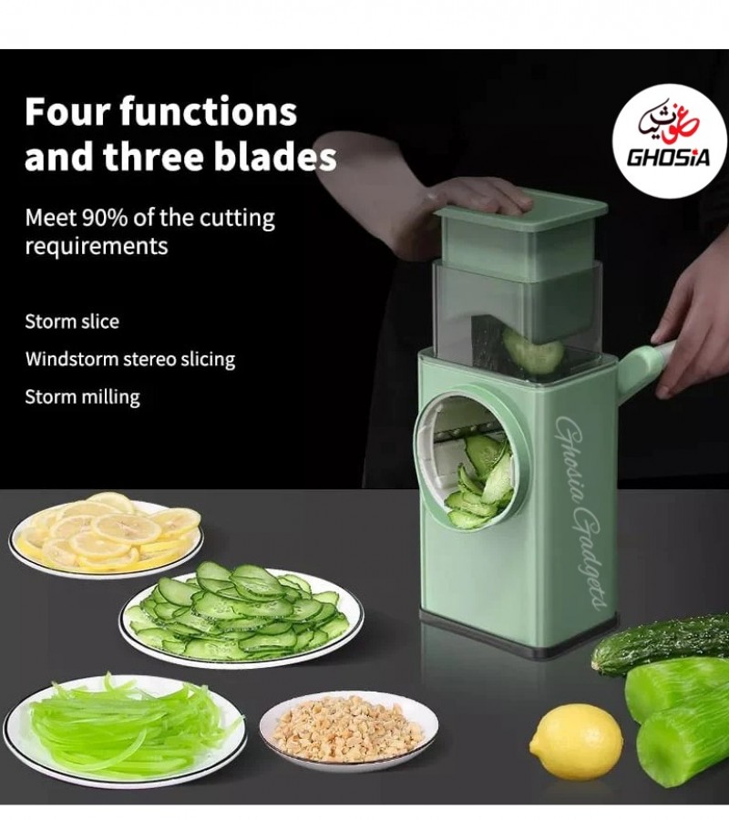 Multifunctional Vegetable Cutter Household Roller Style Shredded Slice  Graters Cutting Tools Storm Vegetable Cutting Artifact
