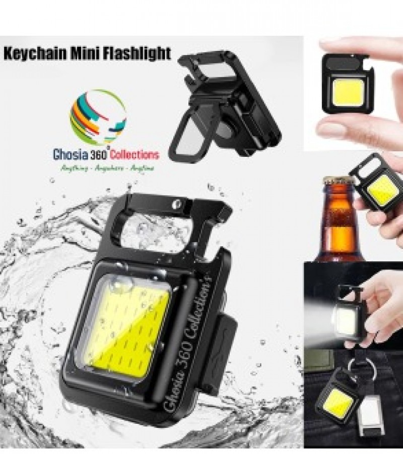 Multifunctional 4 Mode Rechargeable Emergency Light Led High-Brightness Keychain Light