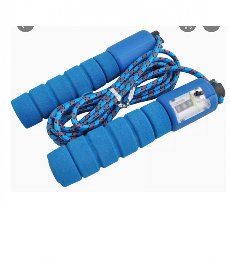 Skipping Rope With Counter Anti slip Rubber Grip & Adjustable Length