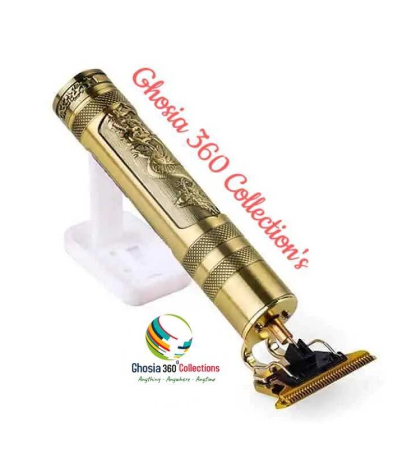 Vintage T9 Golden Dragon Hair Clipper Professional Electric Hair Trimmer 0mm Baldheaded Cutter Beard Shaving Precision Finishing Hair Cutting Machine