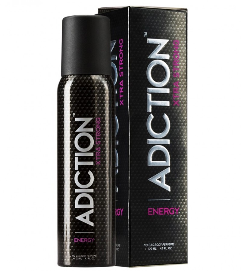 Adiction Xtra Strong Energy Perfume Body Spray For Men - 122 ml