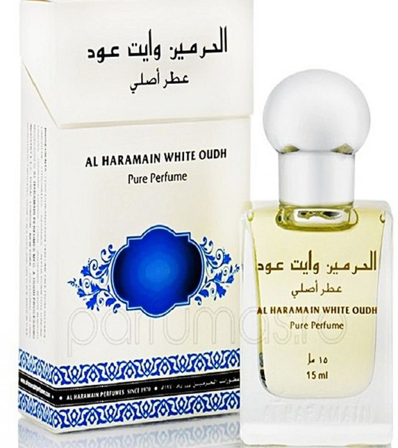 Al Haramain White Oudh Perfume Attar For Unisex - 15 ml