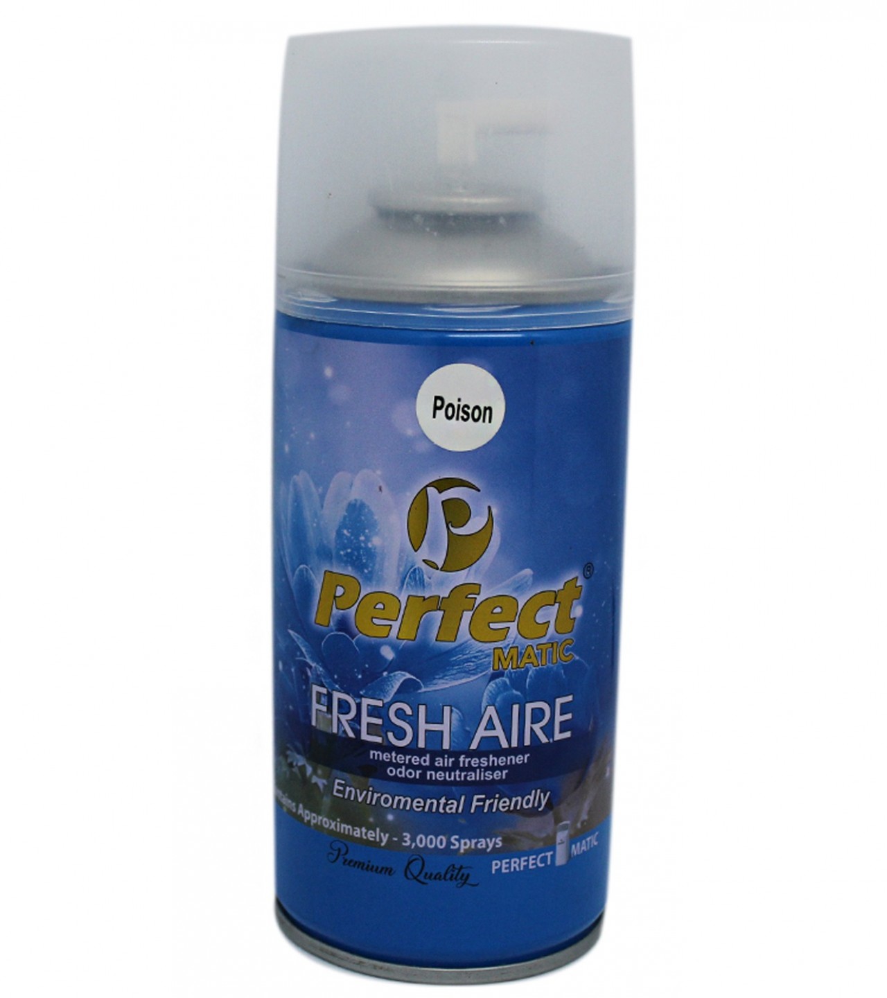 Automatic LED Sensor Air Freshener Dispenser with Free Perfect Matic Fresh Air 300 ml Bottle - White