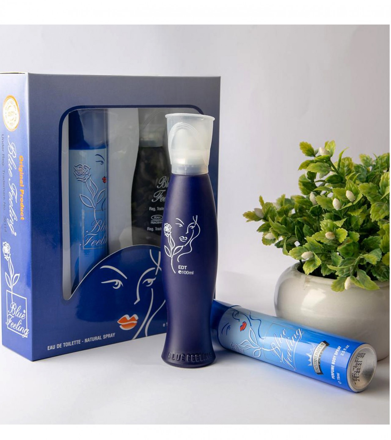 Blue Feeling Perfume Gift Set For Women – 100 ml & 75 ml