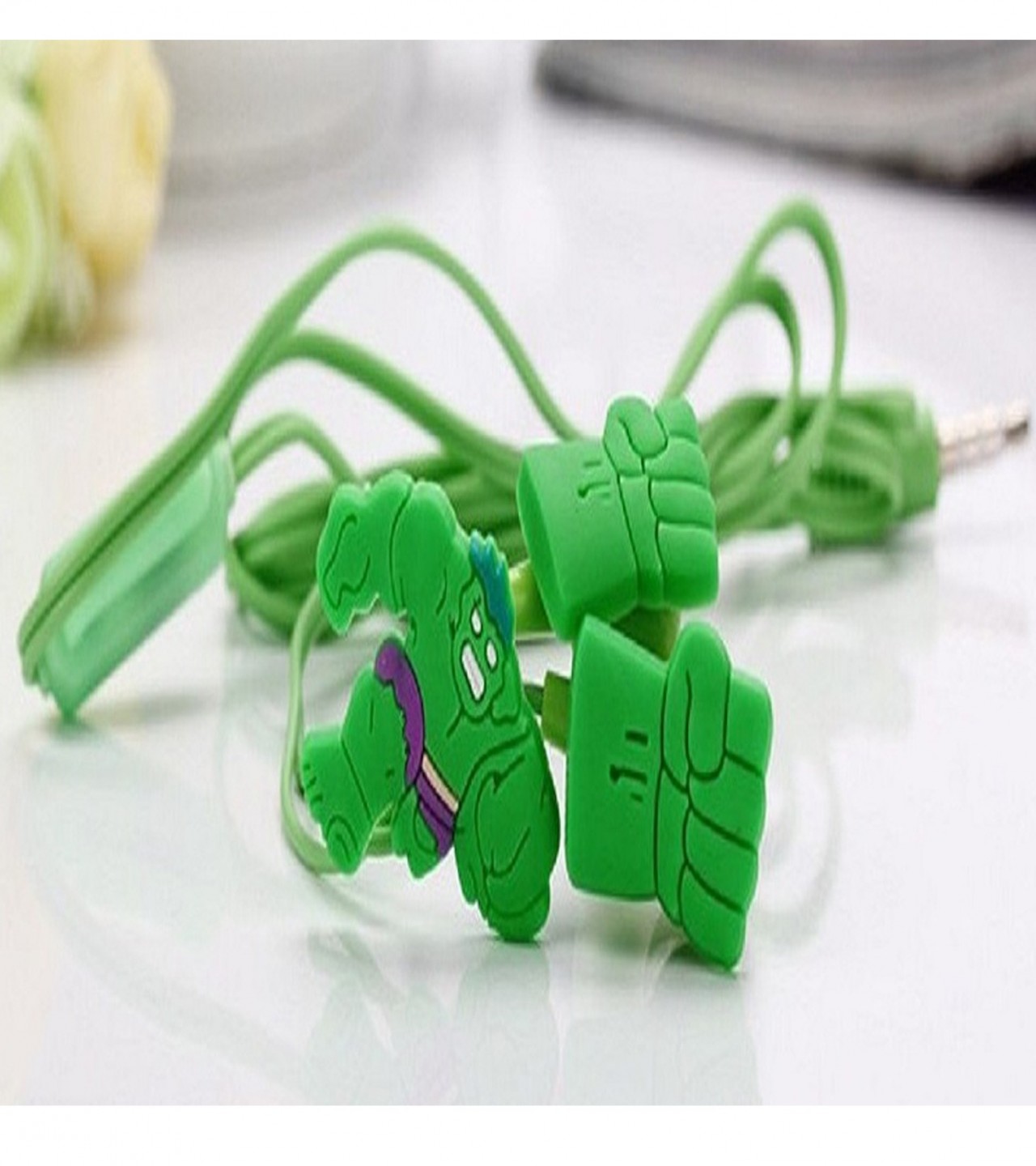 Hulk Ear Phones Cartoon Hand free - Green