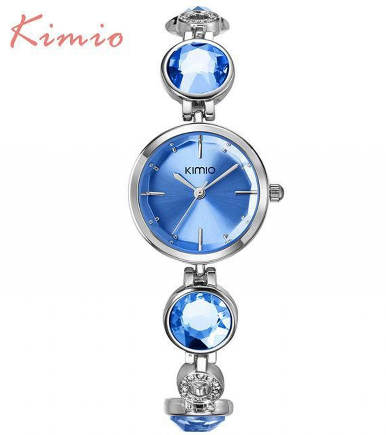 Fashion Crystal Stone Bracelet Watch For Women / Girls - Blue