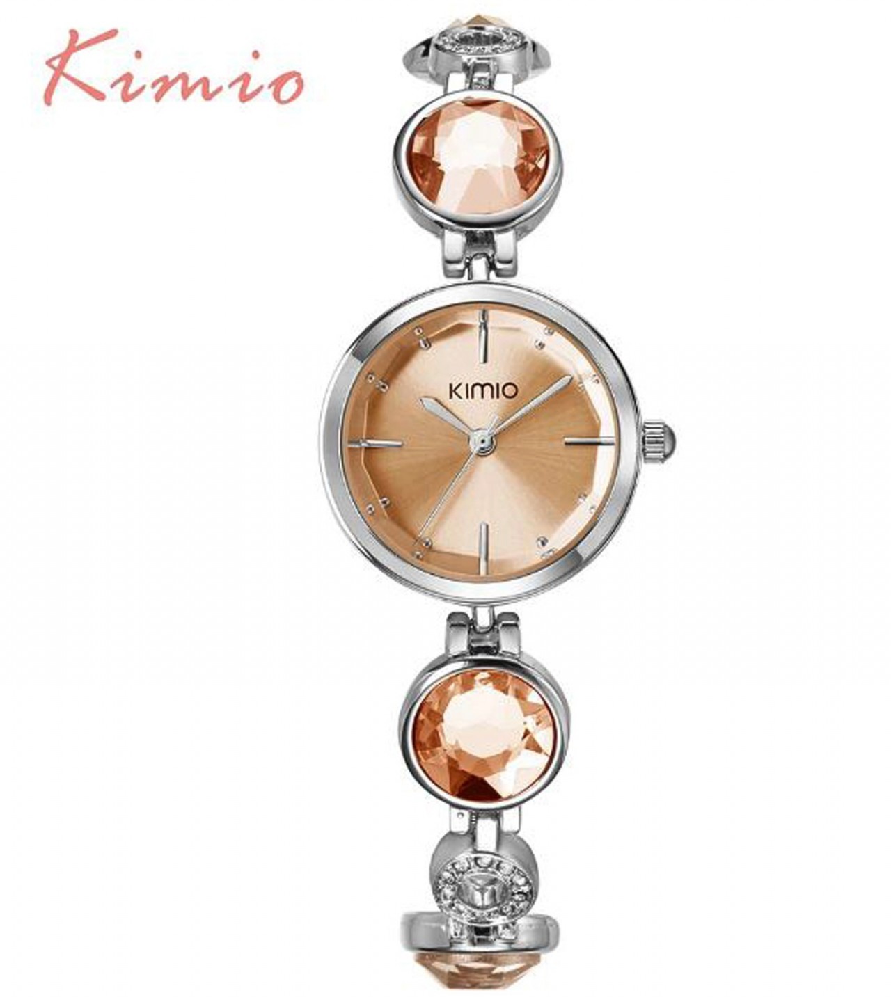 Fashion Crystal Stone Bracelet Watch For Women / Girls - Orange