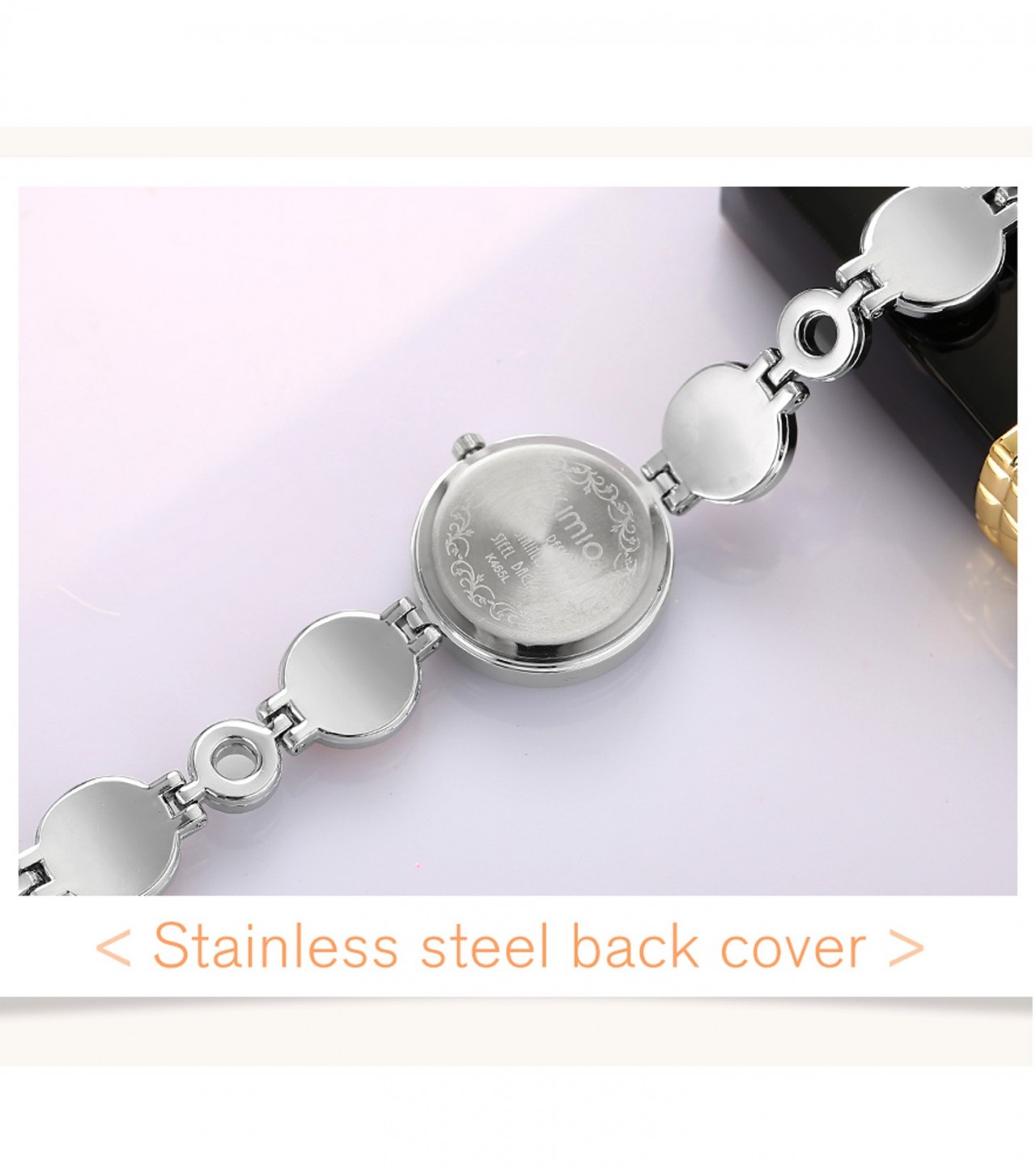 Fashion Crystal Stone Bracelet Watch For Women / Girls - Pink