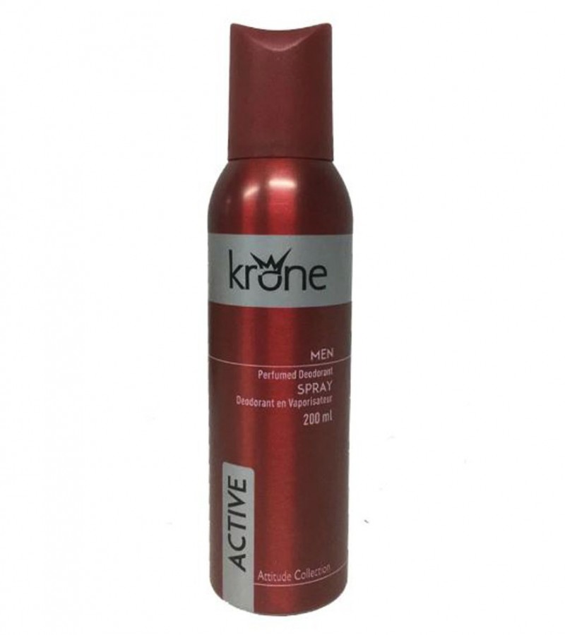Krone Active Perfume Body Spray For Men – 200 ml