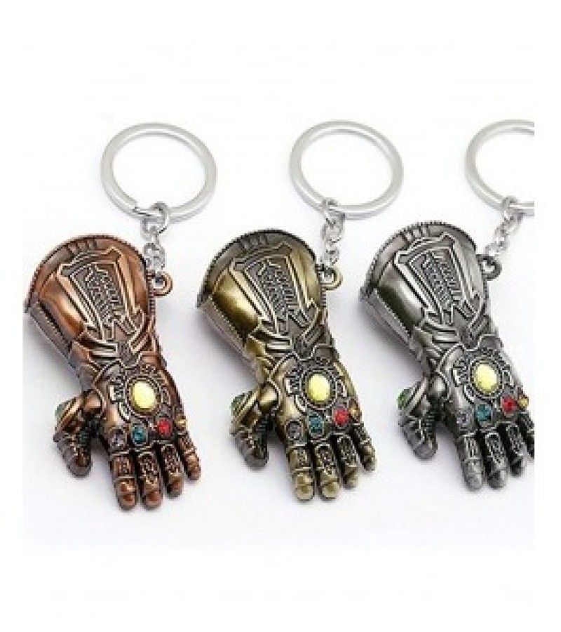 Pack of 3 - Avengers 3 Infinity War Thanos Glove Gauntlet Key chain / Pendant for Boys