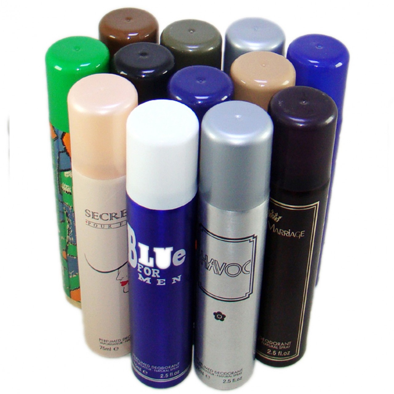 Pack of 6 - Multi Fragrance Deodorants (Body Spray) For Unisex - 75 ml Each