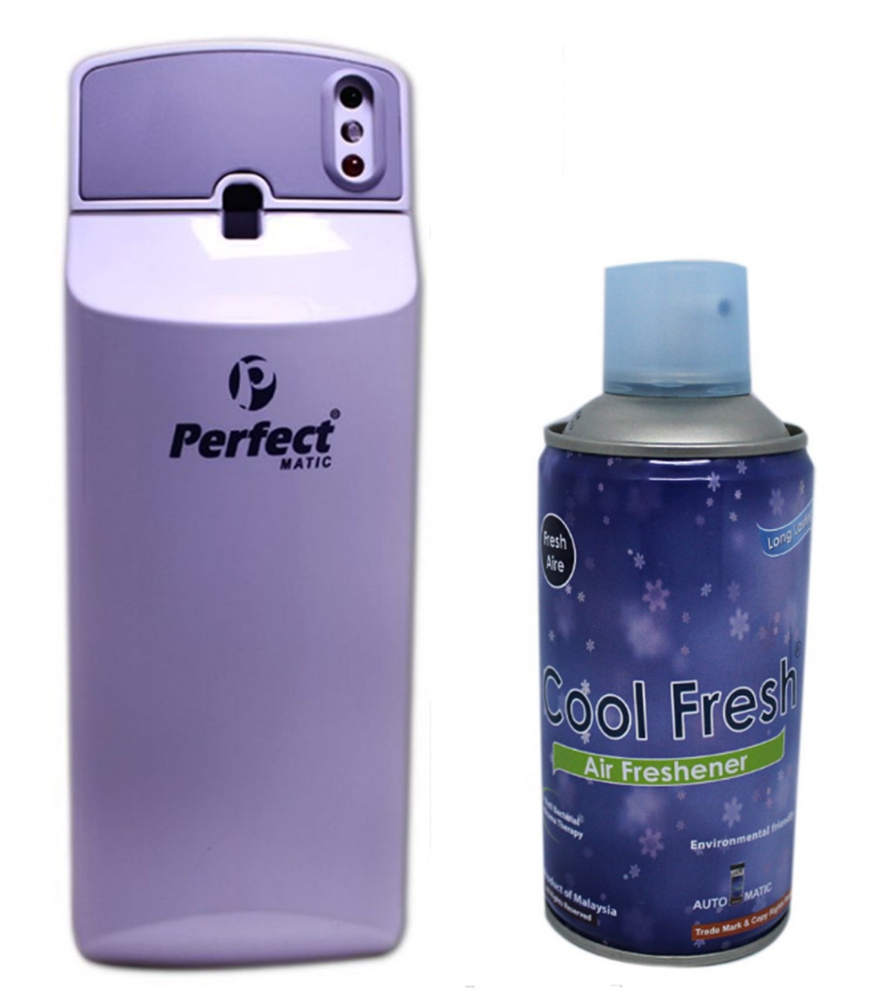 Perfect Matic Automatic Air Freshener Dispenser With Free Air Freshener 300 ml Bottle - White