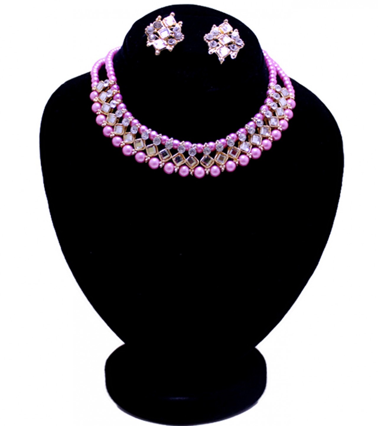 Pink Jewelry Set for Women - Pink