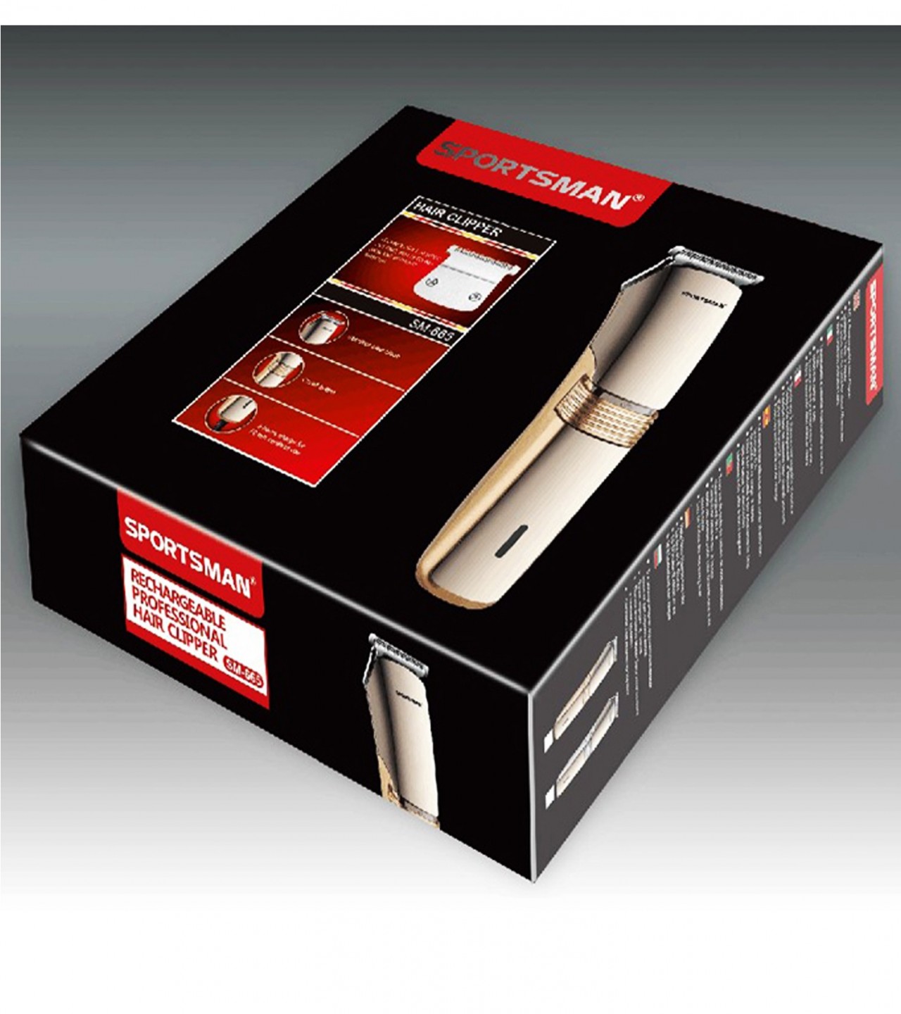 SPORTSMAN High Quality Manual Cordless Hair Trimmer - SM-665
