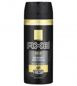 Axe Gold Oud Wood Dark Vanilla Body Spray Deodorant For Men