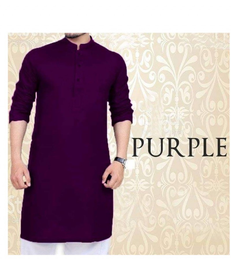 Kurta For Mens Purple Colour