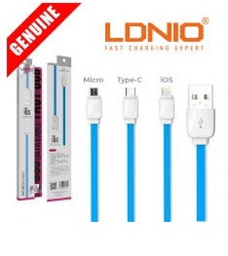 LDNIO Type C Data Cable Original 1m Long Data Cable For All Phones with Fast Charge Support