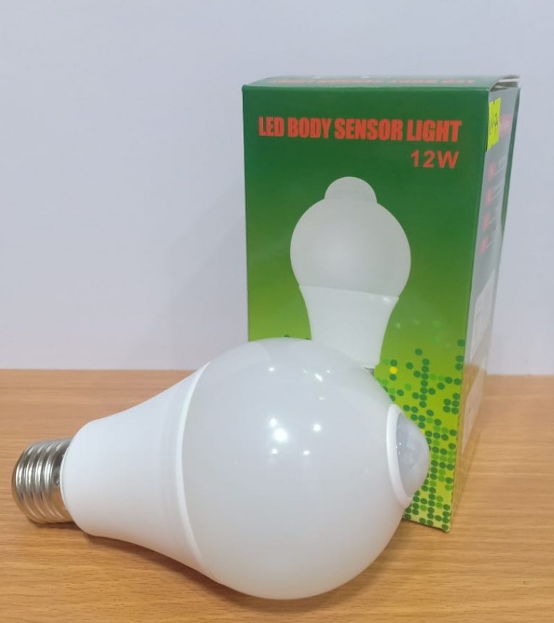 LED Body Sensor Light Energy Saving 12W Bulb Ghosia Store GKN-074
