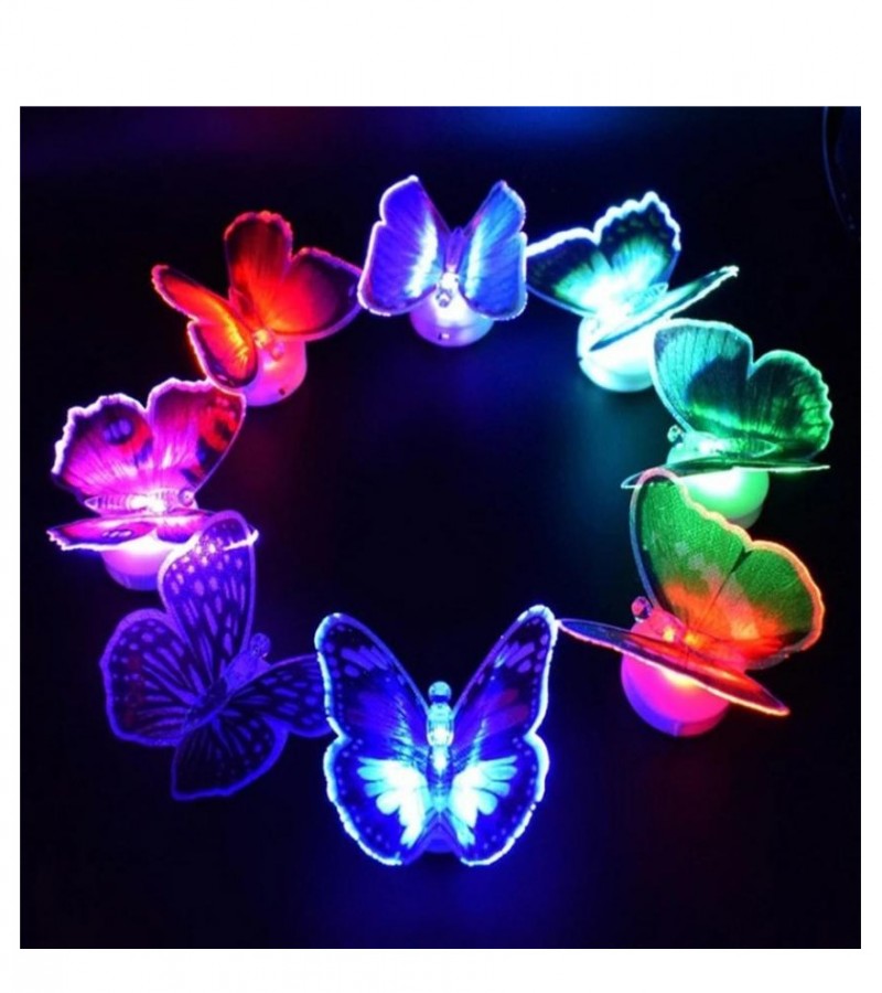 LED Butterfly led night lights shape colorful night light lamp wall ...