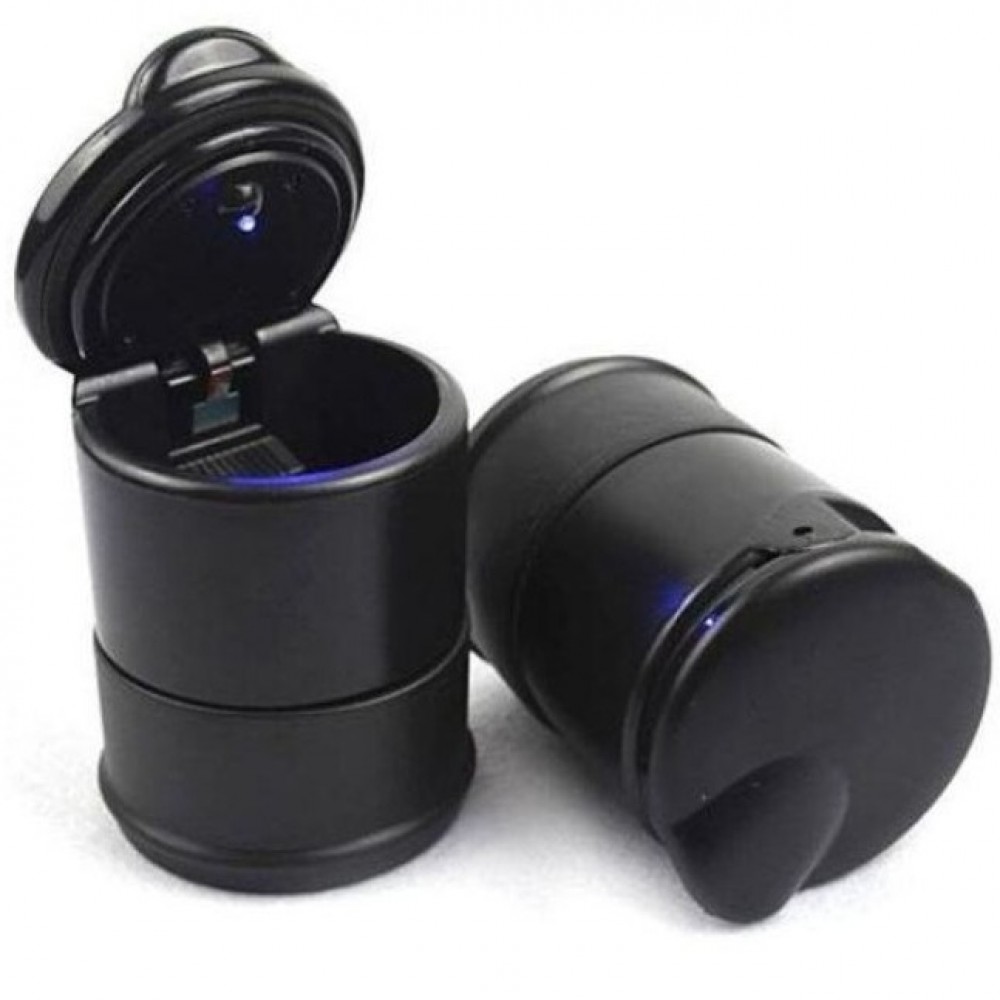 LED Portable Cigarette Ashtray Holder Cup Black - Sale price - Buy