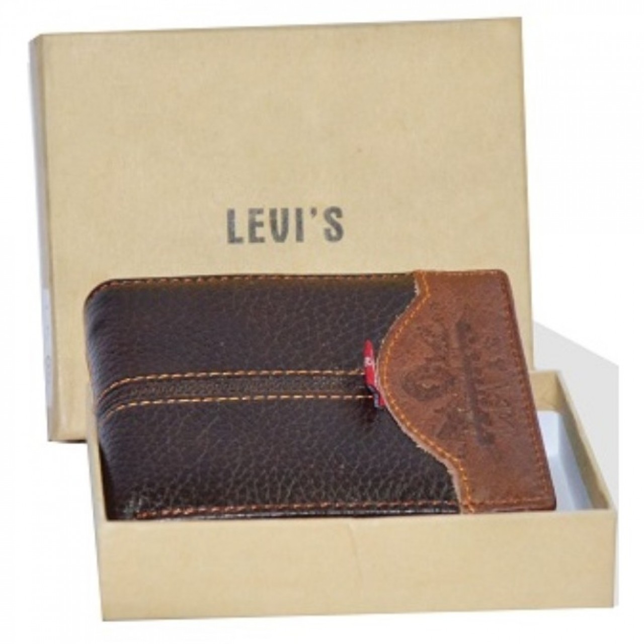 Levi's Men Brown Genuine Leather Wallet