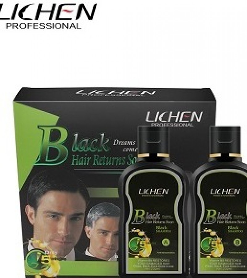 Lichen Black Hair Shampoo 100% Original & High Quality Black Shampoo For Men & Women