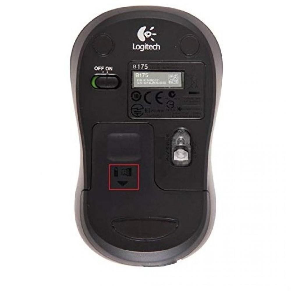 Logitech B175 Wireless Mouse - Black